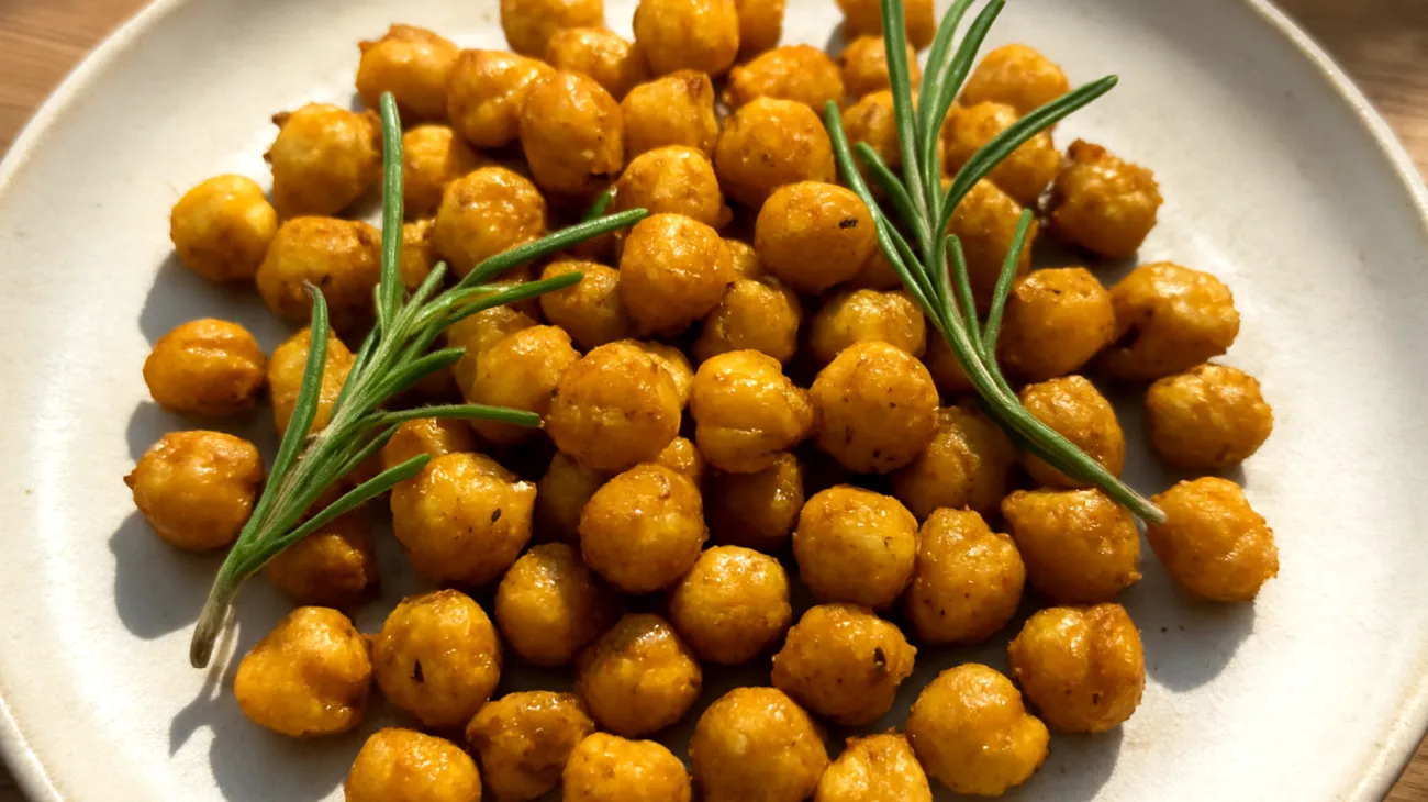 Geröstete Kichererbsen mit Kurkuma und Rosemarin"