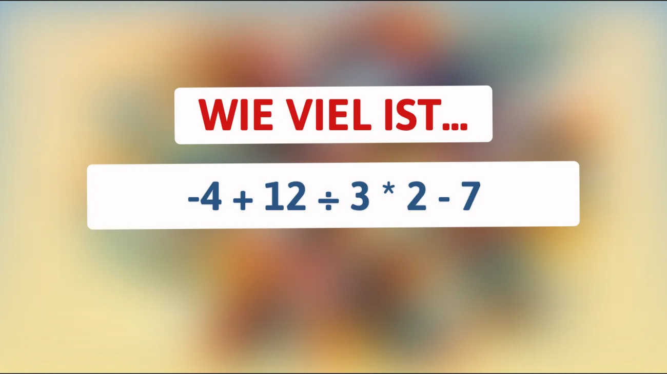 Nur 1 % der Menschen können dieses mathematische Rätsel in 5 Sekunden lösen! Bist du dabei?"